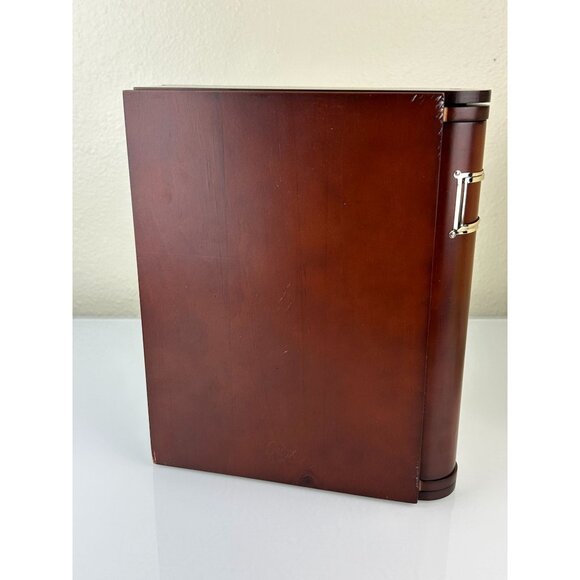 Lenox Forevermore Bookshelf Photo Album Wood Silver Tone Hearts Storage READ - Picture 8 of 16